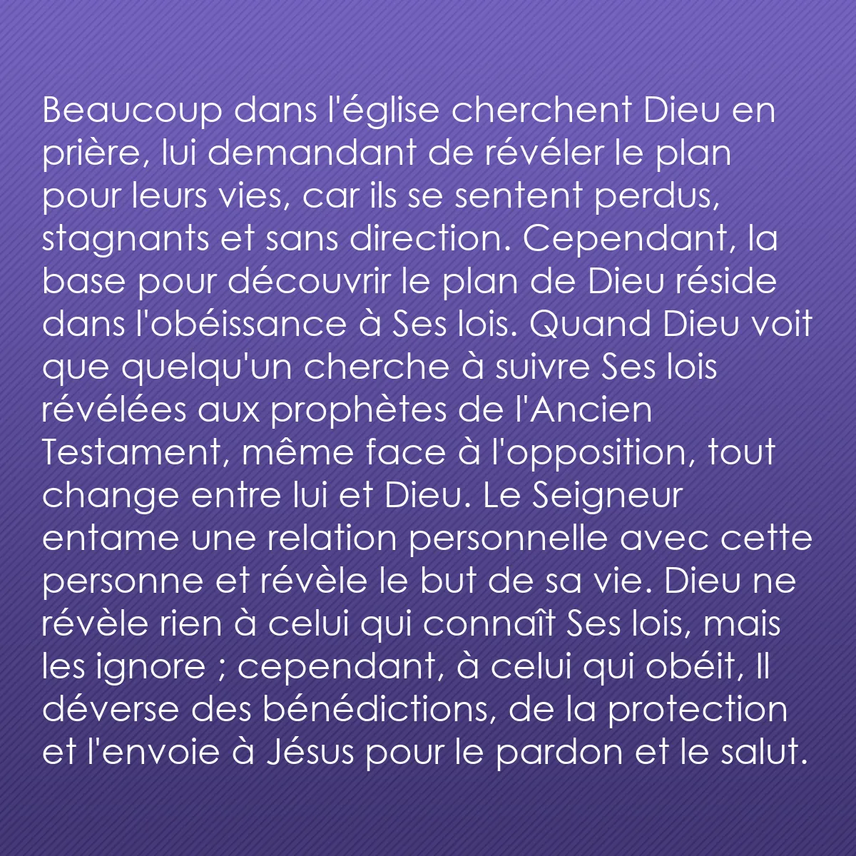 0198 - Post à propos de la Loi de Dieu: Beaucoup dans l
