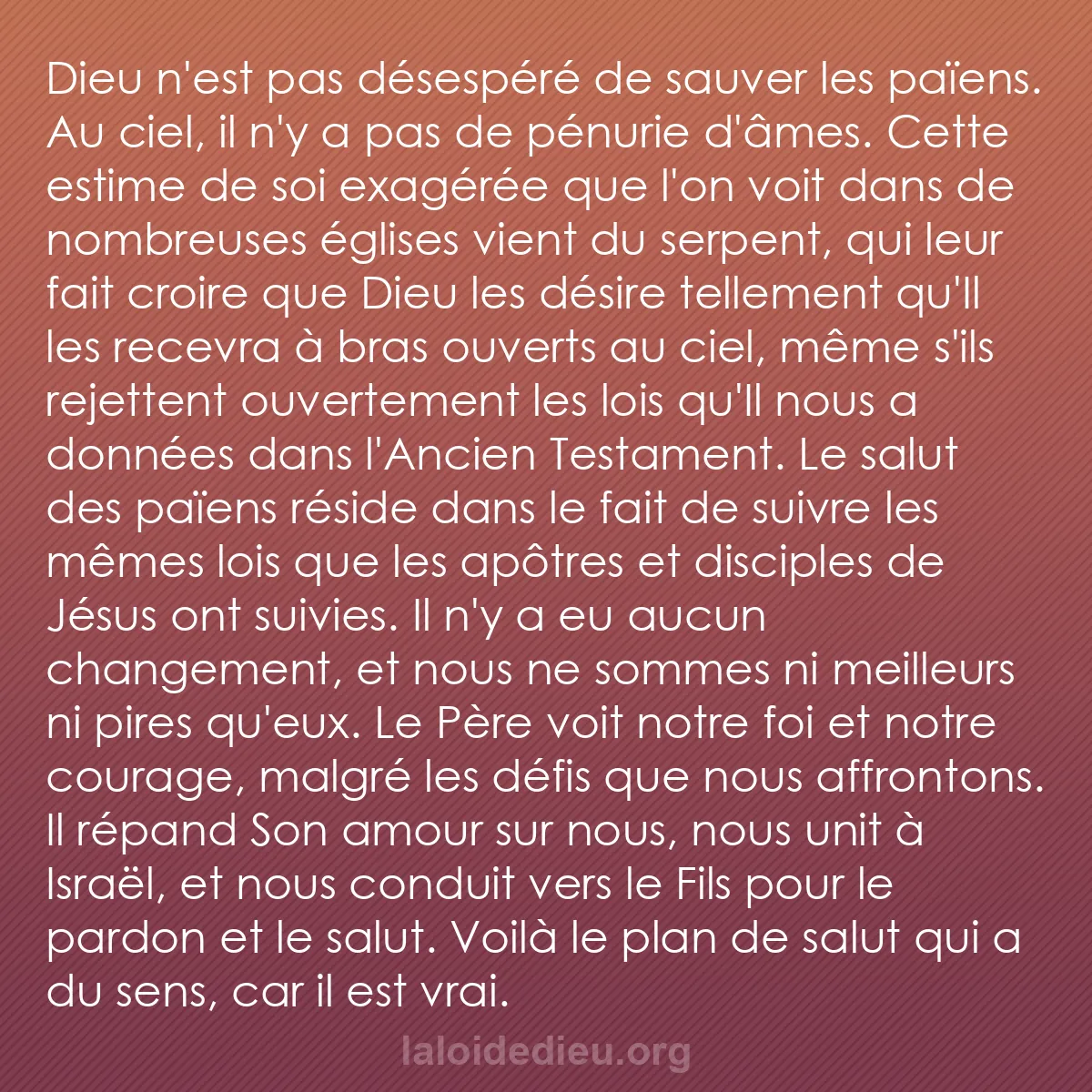 b0066 - Post à propos de la Loi de Dieu : Dieu n