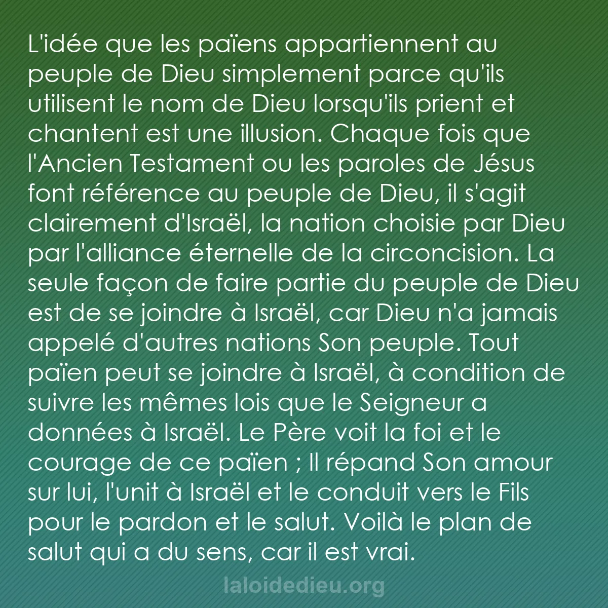 b0090 - Post à propos de la Loi de Dieu : L