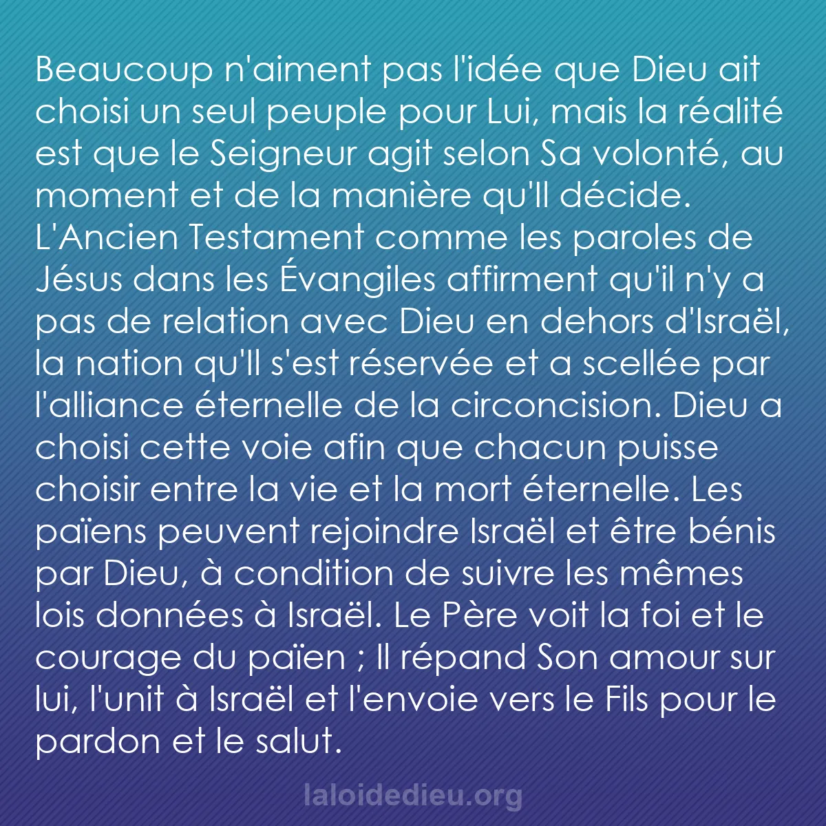 b0175 - Post à propos de la Loi de Dieu : Beaucoup n