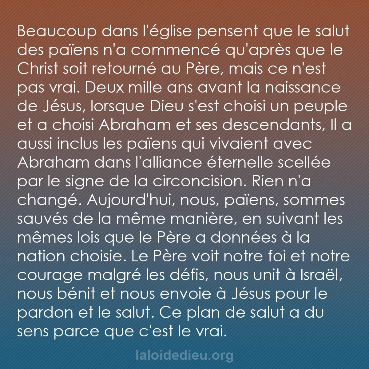 b0232 - Post à propos de la Loi de Dieu : Beaucoup dans l
