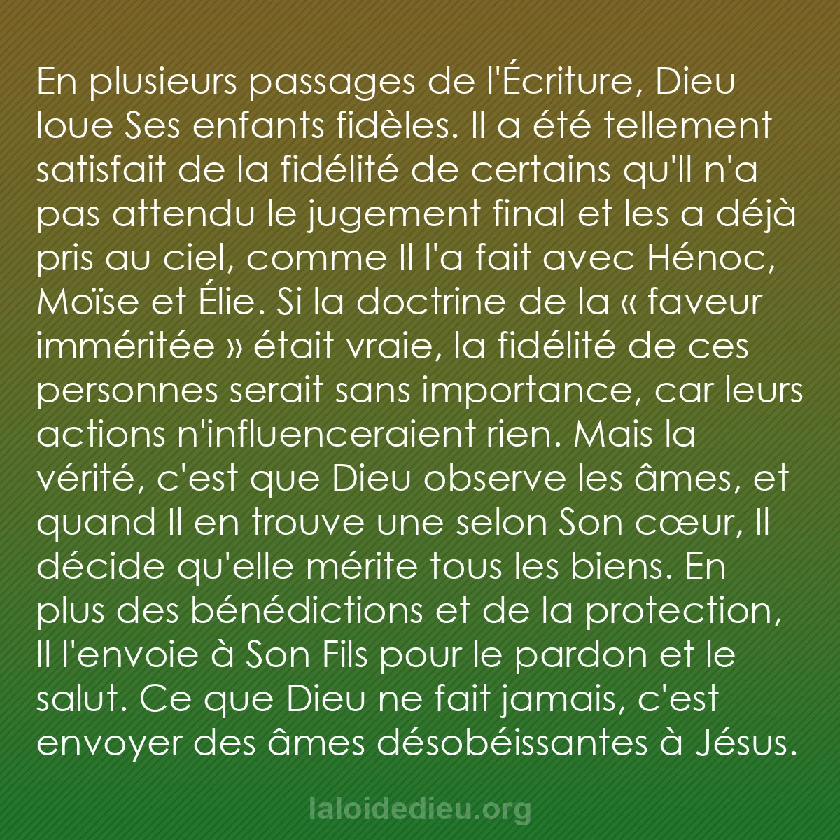 b0236 - Post à propos de la Loi de Dieu : En plusieurs passages de l