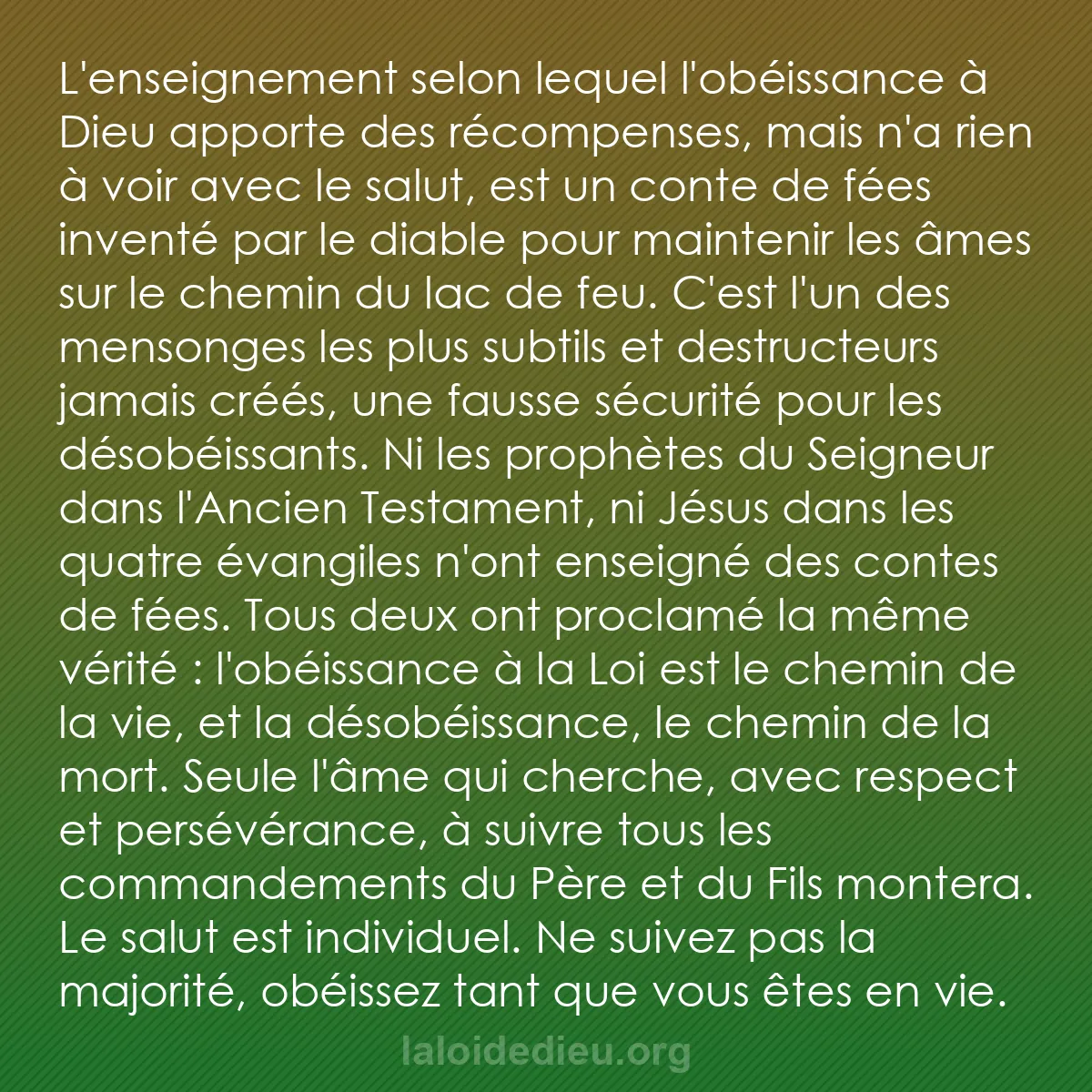 b0256 - Post à propos de la Loi de Dieu : L