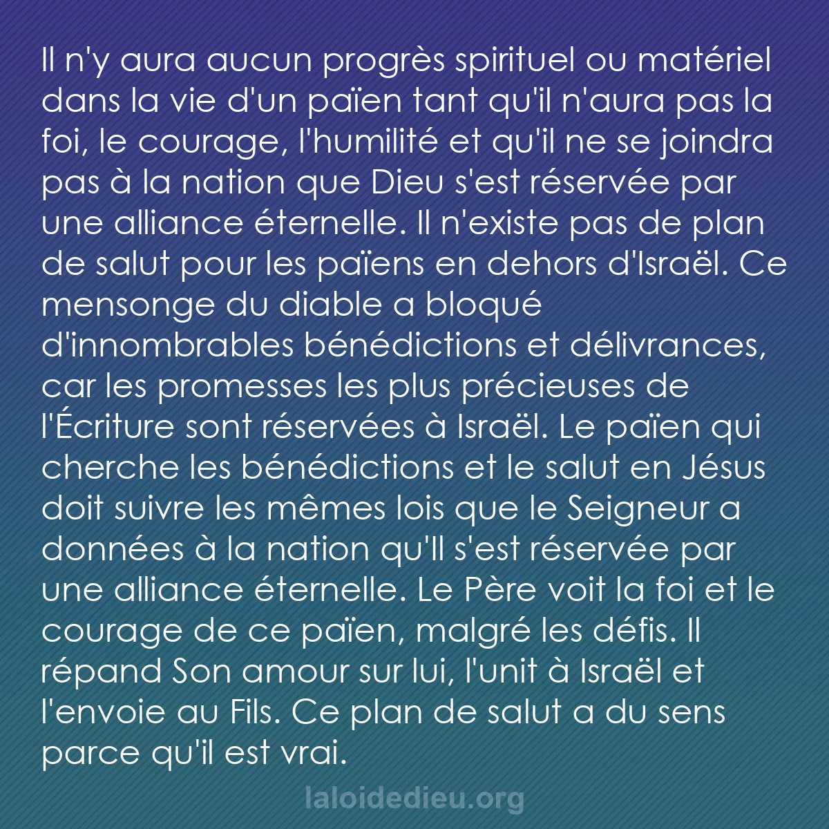 b0297 - Post à propos de la Loi de Dieu : Il n