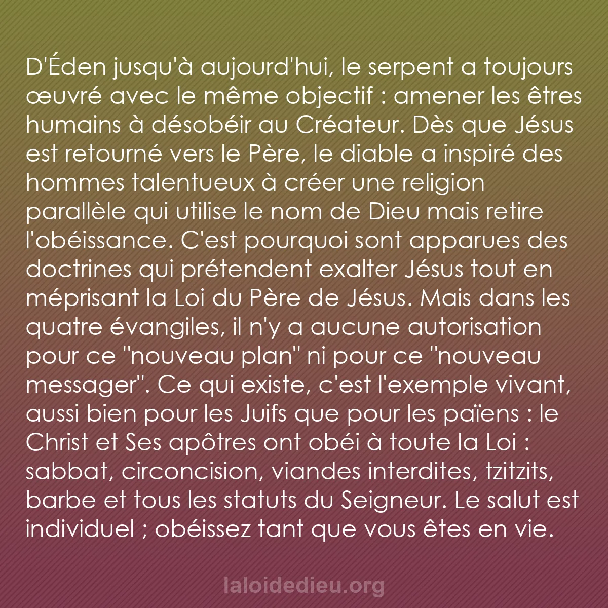 b0428 - Post à propos de la Loi de Dieu : D